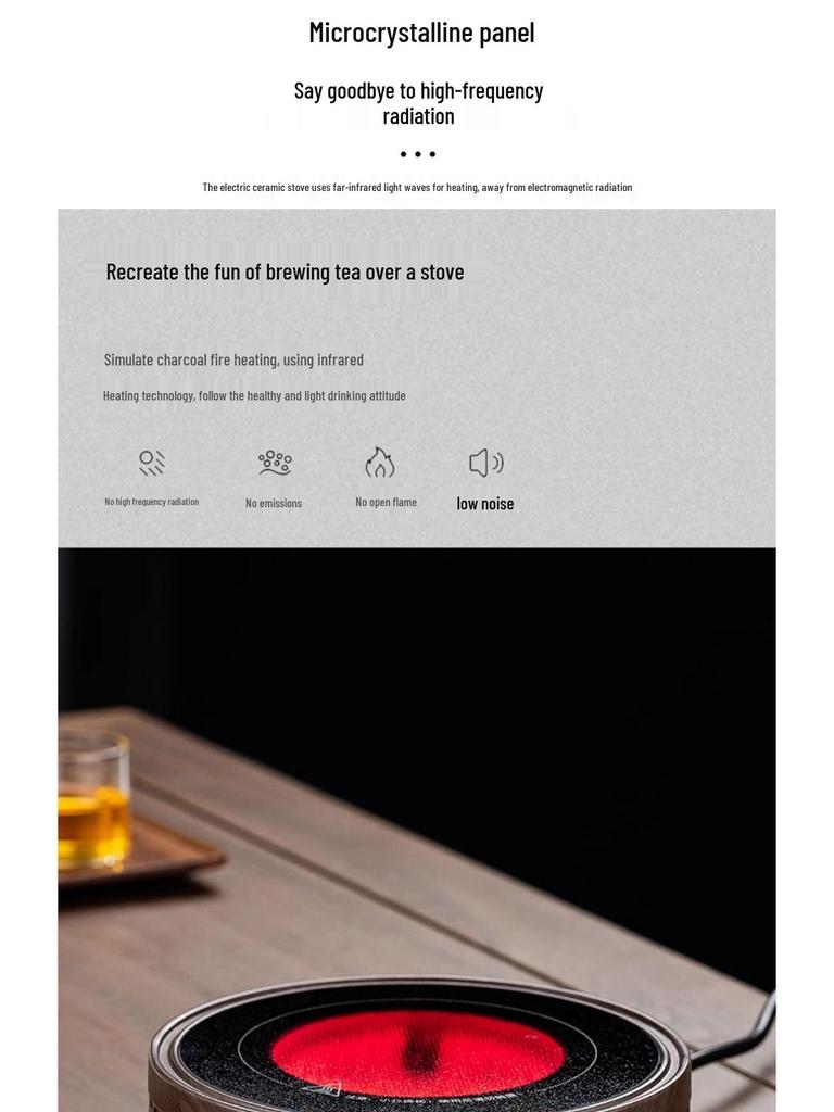 Mi Керамический 1500 Вт Мини Чайник и Индукционная Плита - Автоматический Подогрев, Компактный Дизайн для Дома