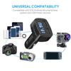 4 In 1 Car Charger 3.1A Dual USB Power Adapter With Temperature/voltage/current Meter Tester Adapter LED Display 12V-24V