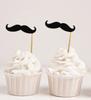 Darling Souvenir| It's A Boy Baby Shower Moustache Cupcake Toppers| Wedding - Birthday Dessert Decorations - Pack Of
