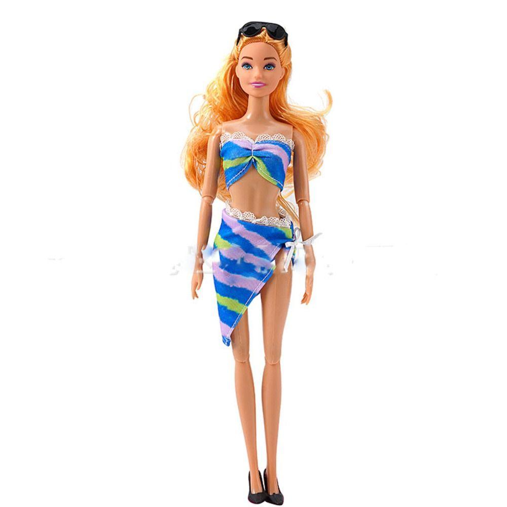 Summer Beach Style Doll Swimwear Fashion Beach Bathing Swimsuits Toys Doll Bikini  30cm Dolls