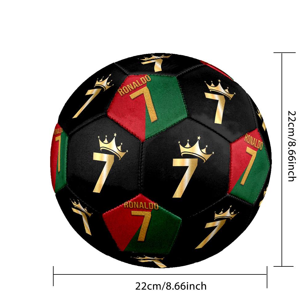 Golden Seven Size 5 Soccer Ball Machinestitched Indooroutdoor Training And Matches Perfect Commemorative Gift For Soccer Lovers