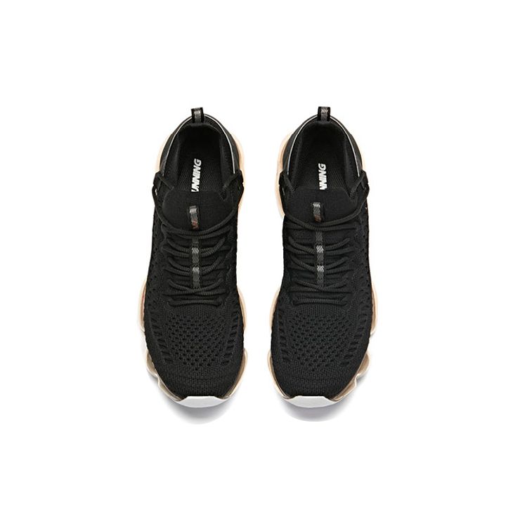 Anta Кроссовки Seeed Air Cushion Shock Absorbing Non-Slip Reathable Reathable Low Top для бега, женские, черные 92925501-5