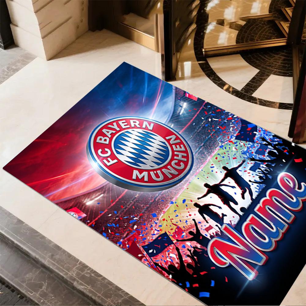 Fc Bayern Champions Celebration Floor Rug Office Rug Design for Dining Room Decorate room Foyer Entryway Antislip Carpet Anime Office Decor