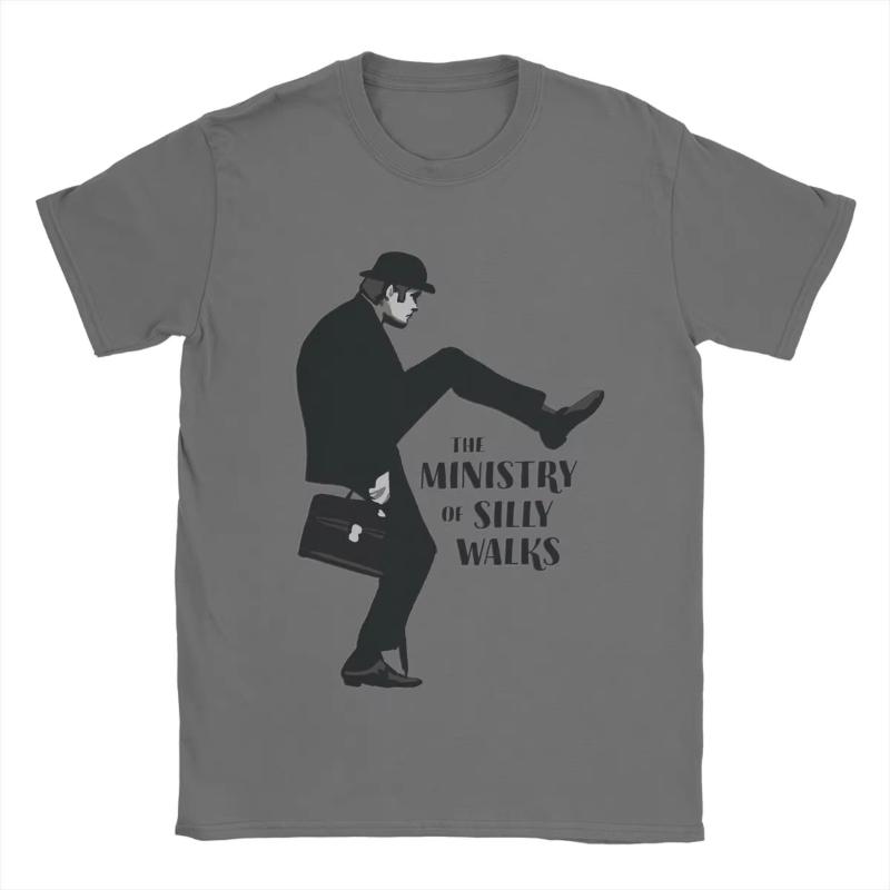 Fashion Monty Python The Ministry Of Silly Walks TShirt for Unisex Cotton T Shirts Short Sleeve Tee Shirt New Arrival Clothes