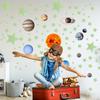 14pcs Glowing Planets Wall Stickers Glow in The Dark Star Solar System Decal for Children Bedroom Nursery