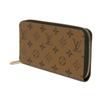Used 12564 Zippy Wallet M82444 7940 New Model Black Zip Around RFID Excellent Condition Monogram Reverse Brown Unisex