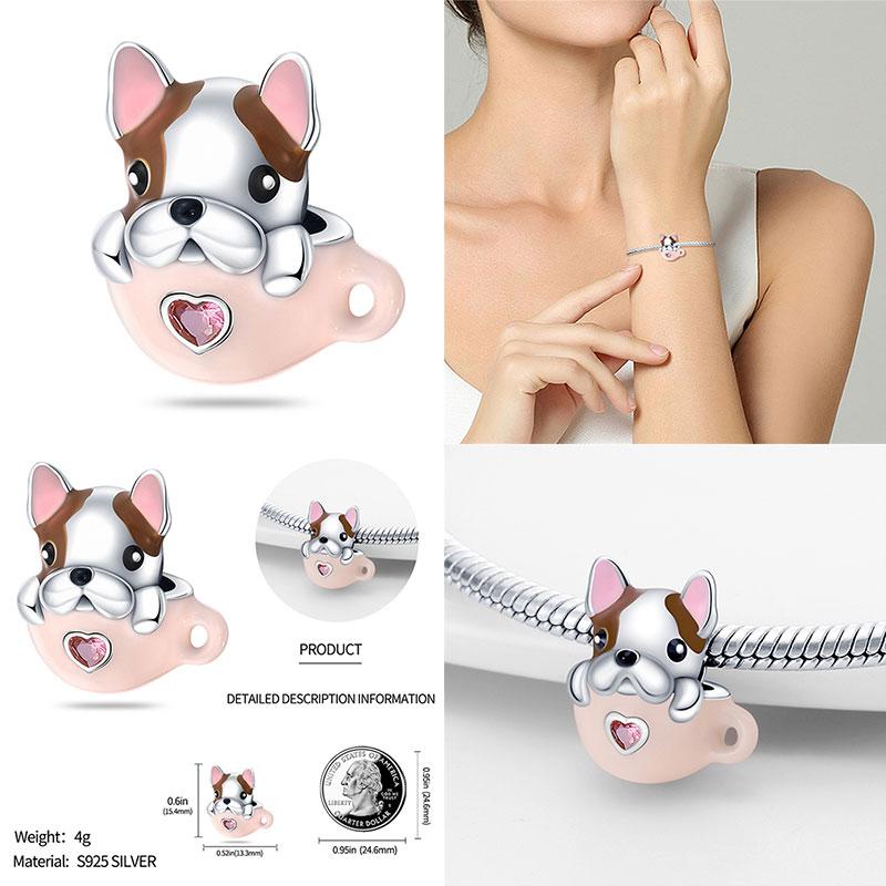Original Owl Beads 100% 925 Silver Lucky Cat Elephant Charms Fit Original 925 Bracelet DIY Jewelry Making Women's Gift