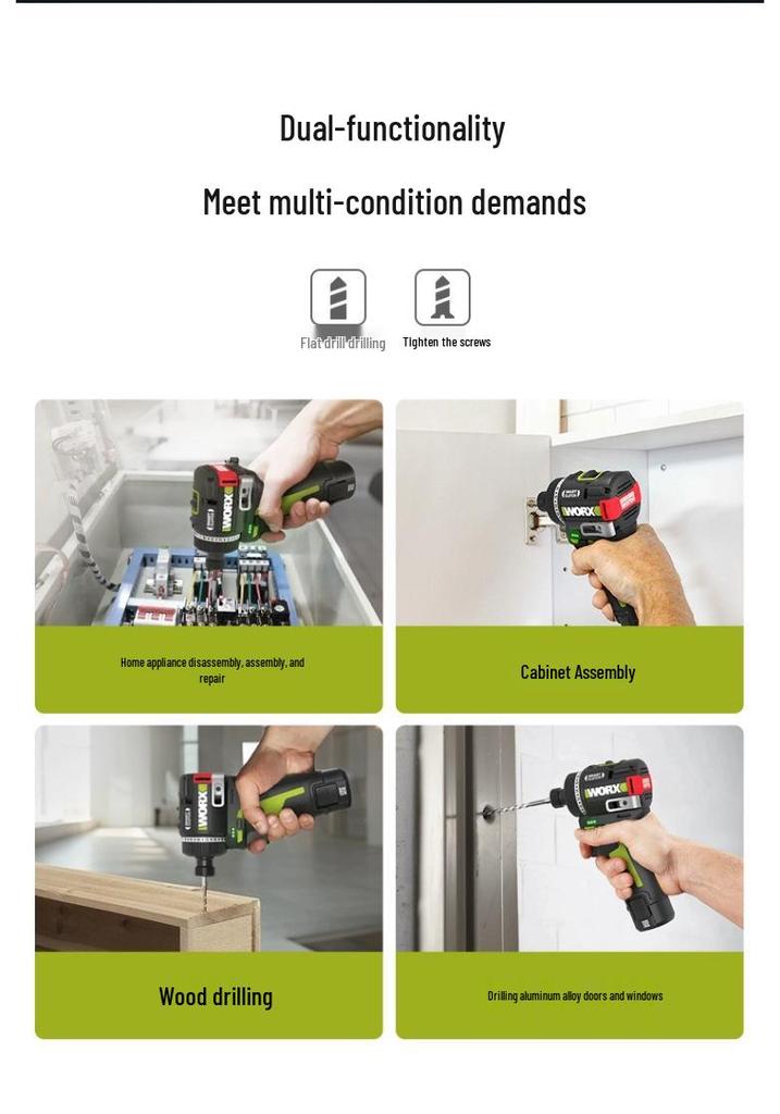 Wickes WU139 Умная перезаряжаемая электрическая отвертка-дрель с литиевой батареей