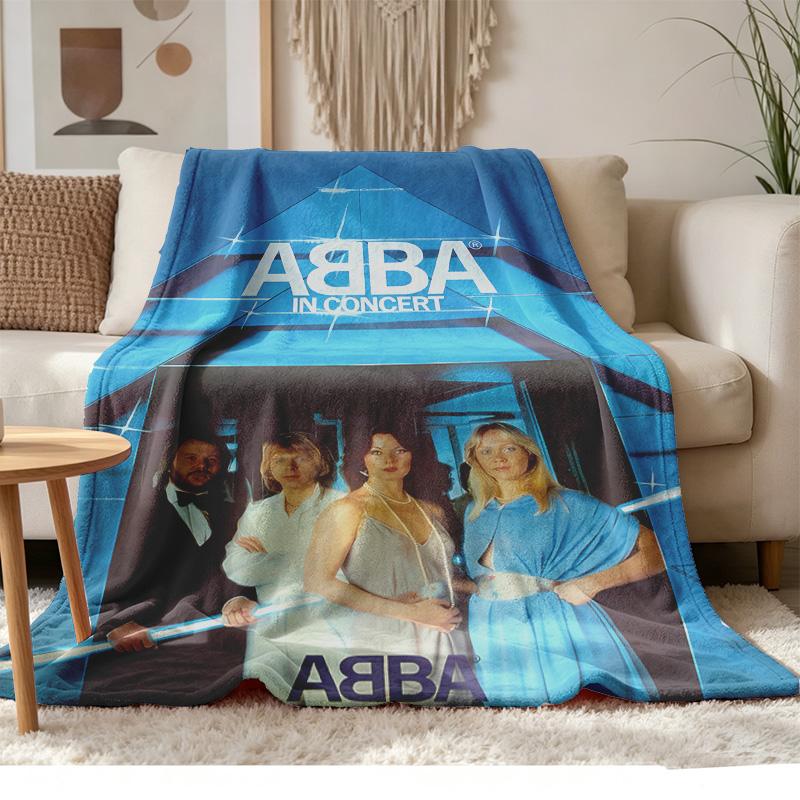 ABBA Мягкий и удобный фланель Подходит для диванов гостиных наружного кемпинга путешествий, а также станет отличным подарком на годовщину