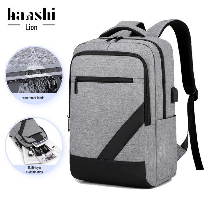 High-End Men's Waterproof Travel Backpack with Laptop Compartment – Large Capacity Business & School Bag