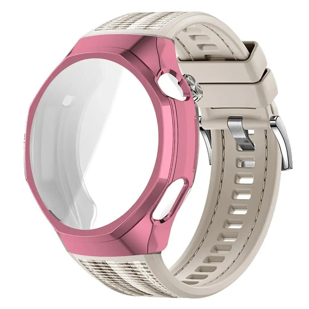 TPU Soft Case+Silicone Sport Woven Bracelet Band With TPU Protector Bumper Shell Cover For Huawei GT6 Pro 46mm