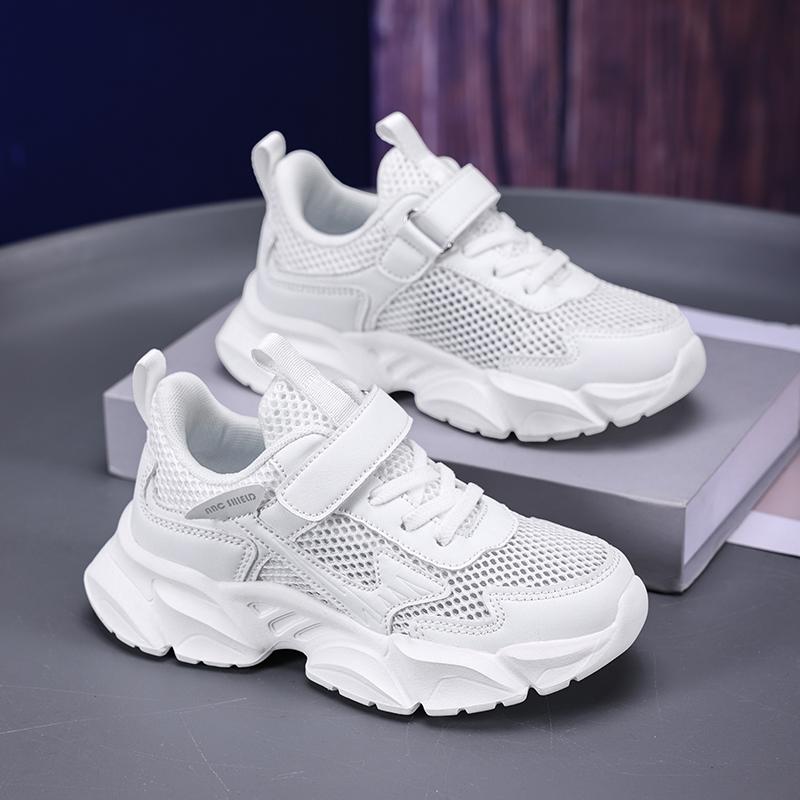 Детская мода Four Seasons Дышащая повседневная обувь для детей Бег Спорт Студенты Девочки Трендовые удобные кроссовки для спортзала