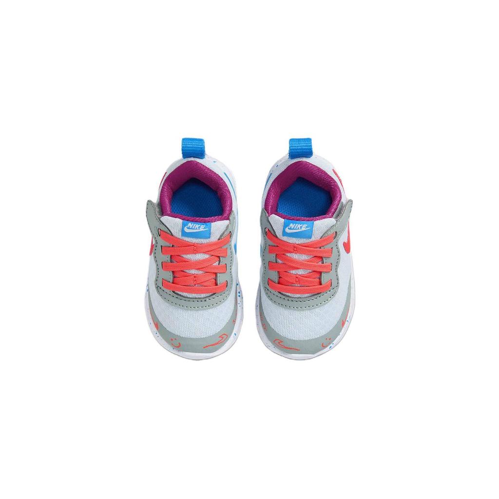 Nike Tanjun EZ Lil Удобные Универсальные Амортизирующие Прочные Низкие Кроссовки для Ходьбы Детские кроссовки Серый Оранжевый FD5379-400
