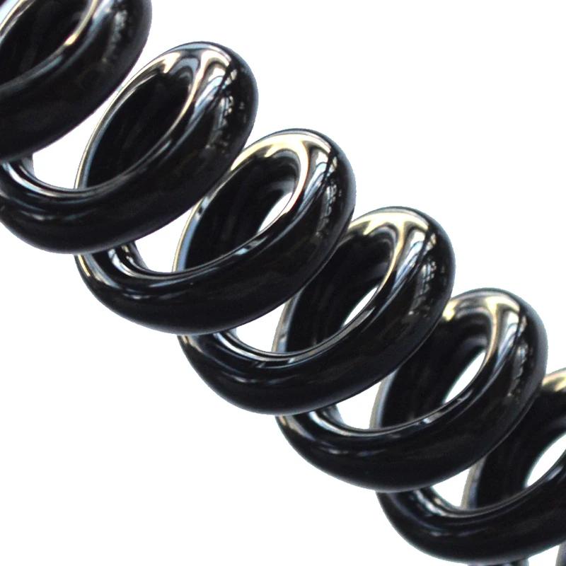 7.4M/24.3Ft 4-контактный пружинный шнур авиационный удлинитель видеокамера заднего вида кабель для автобуса Turck фургона грузовика автофургона монитора видеонаблюдения DVR телевизора