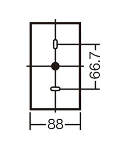 Panasonic LED Porch Light Directly Mounted On the Wall Type 40 Light Bulb Color LGW85030BK