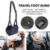 Airplane Footrest Foot Hammock Quick Release Adjustable Design Foldable Office Aircraft Foot Rest Hanging Hammock