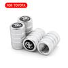 LJVZ5 Car Valve Cap Decorative Dustproof Tire Valve Stem Caps For Toyota RAV4 Corolla Camry Frontier Supra C-HR Hilux Tacoma Prado