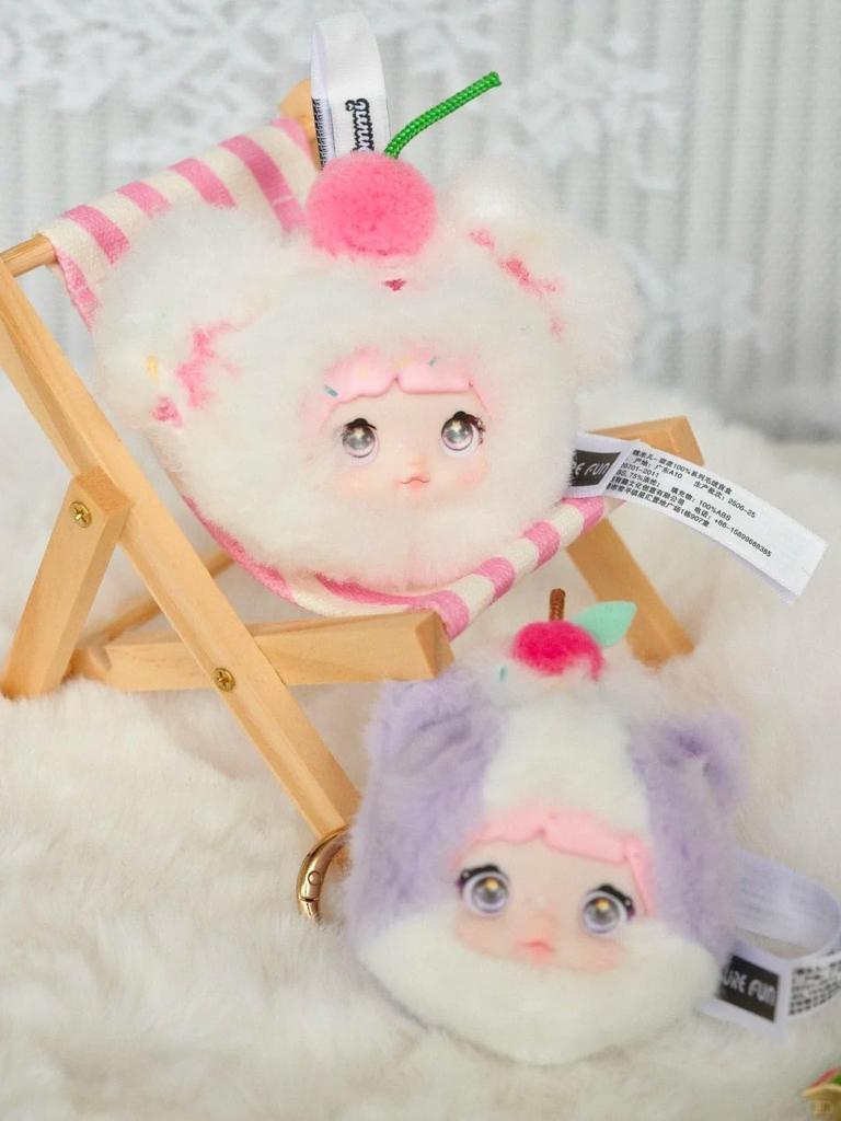 TRRCEPOS Nommi 100% Sweet Series Plush Blind Box Lovebu-style Keychain, Lovebu-style Plush Toy, Plush Toy for Lovebu Lovers Sweets & Ice