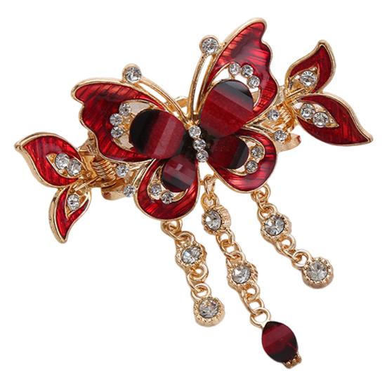 1/3 шт. заколки для волос в виде бабочек со стразами, кисточки для волос в виде бабочки, винтажные заколки-хвосты в стиле бохо, аксессуары для волос для женщин и девочек, принадлежности для укладки