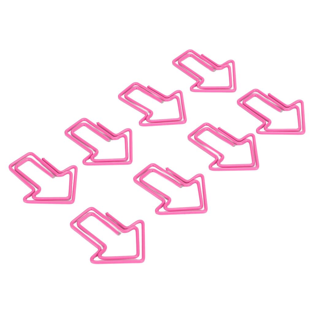 100 шт. скрепок для бумаги, симпатичная уникальная форма, процесс гальванизации, легкая портативная металлическая скрепка для бумаги