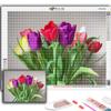 5D Алмазная картина Цветы Тюльпаны DIY Алмазная вышивка Горный хрусталь Украшение дома