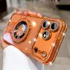 Магнитный чехол-подставка с бриллиантами для iPhone 17 Air 16E 15 14 Plus 13 11 12 16 17 Pro Max Magsafe Блестящий защитный чехол