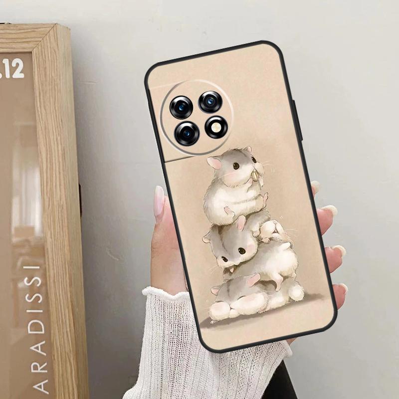 Чехол с хомяками для OnePlus Nord 5 CE 4 3 2 Lite N20 N30 OnePlus 15 13 12 R 10T 13T 10R 8T 9 10 11