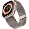 Титановый Официальный 1:1 Ремешок для Apple Watch Ultra Band 49 мм S10 46 42 45 44 мм 38 40 41 Миланский браслет IWatch 10 9 8 7 6 5 SE 4