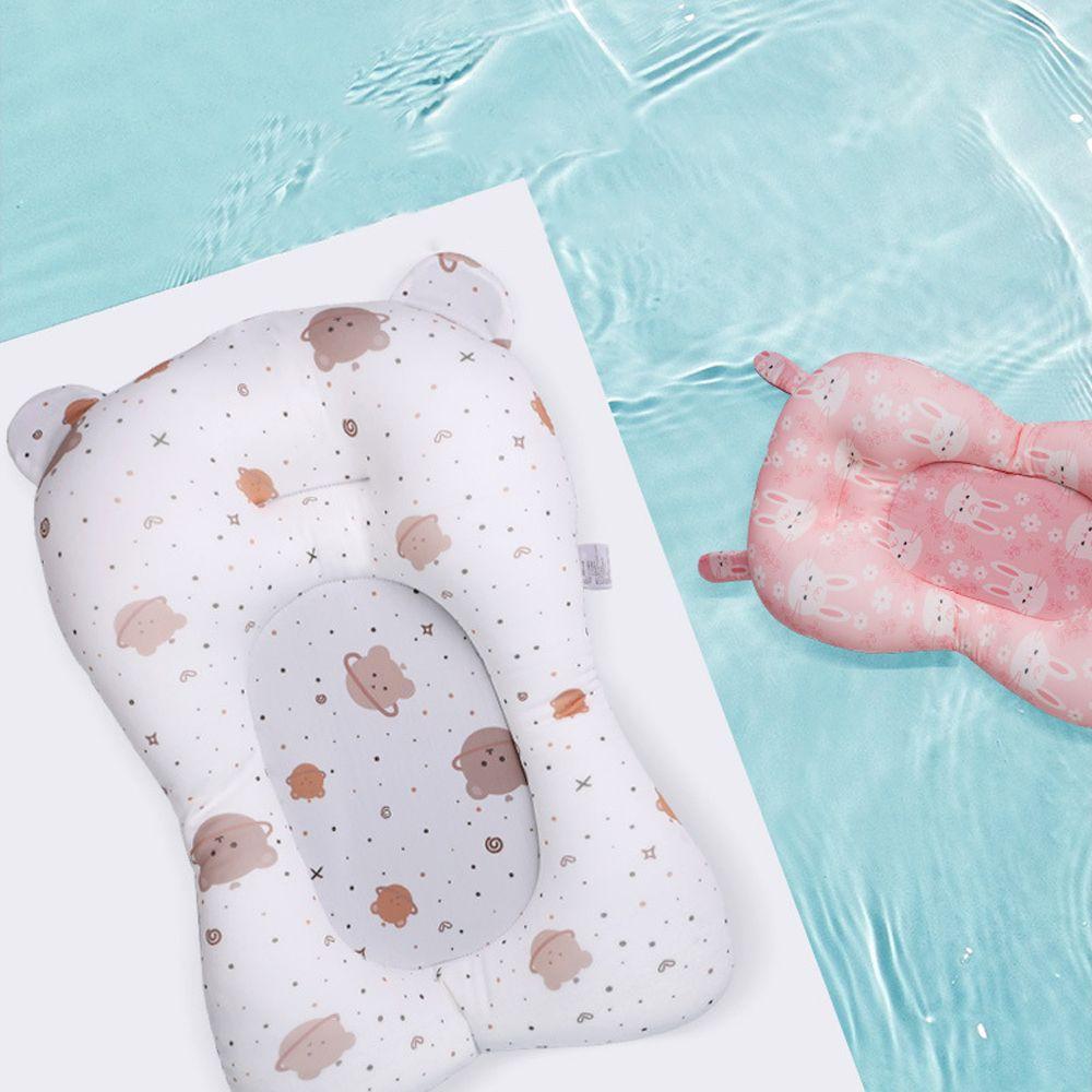 Rabbit Anti-Slip Bear Infant Bathtub Pad Newborn Bath Seat Shower Support Mat Baby Bath Cushion