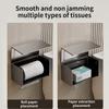 Бесплатная коробка для салфеток без сверла Держатель для бумажных полотенец для ванной комнаты для домашних органайзеров
