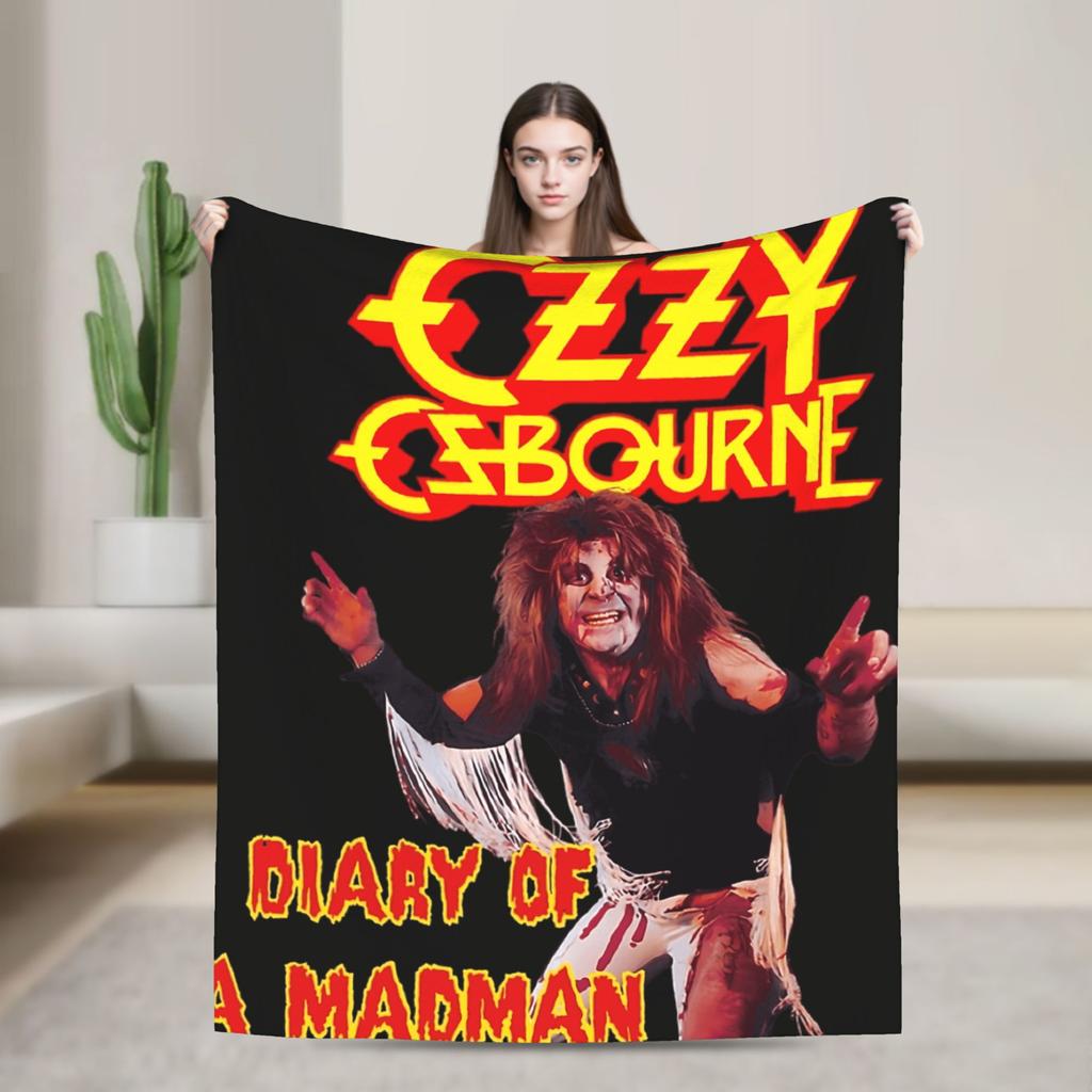 Ozzy Osbourne   Blanket Quality Soft  Bedding Throws Autumn Kids Bedroom Fluffy Bedspread