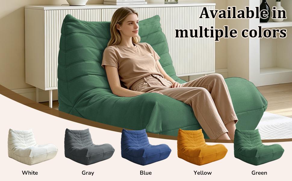 Cozy Floor Sofa Chair, Comfortable Lazy Sofa with High-Quality Sponge Filling, Ideal for Reading & Relaxing
