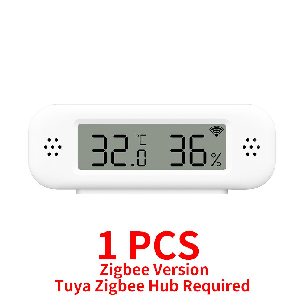 Tuya Zigbee 3.0 Temperature Humidity Sensor APP Remote Control Thermometer Hygrometer Work With SmartLife Alexa Zigbee2Mqtt ZHA