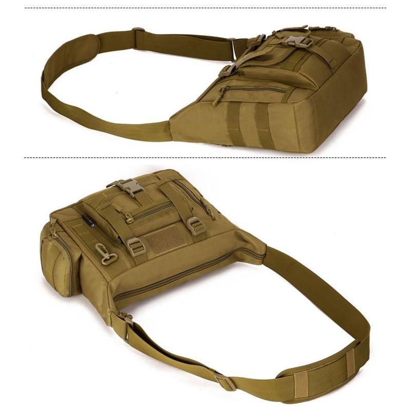 14-дюймовая сумка через плечо для ноутбука формата А4, военная тактическая военная сумка-мессенджер Molle, спортивная сумка через плечо