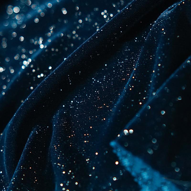 Бархатная ткань с блестящим звездным дизайном, мягкая гладкая неэластичная блестящая ткань, сделай сам, шитье, свадебные платья, банкетные платья, ципао