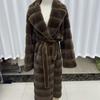 Женское пальто из норки Пальто из норки Один размер Длинное
