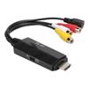HDMI To AV HD Video Converter Adapter Male To Female Cable for TV VHS VCR DVD Burner