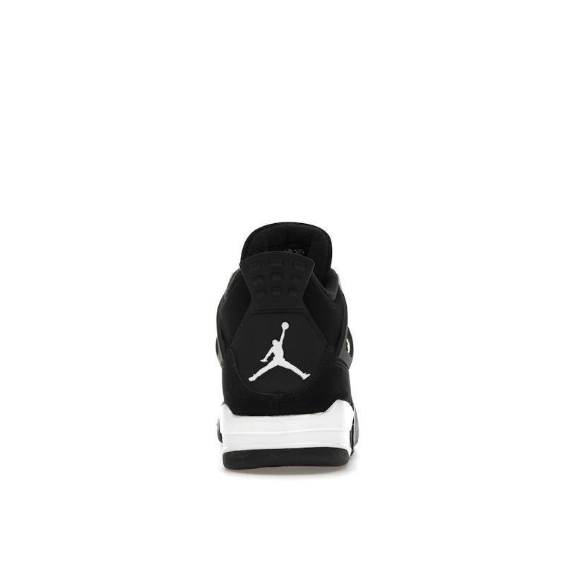 Air Jordan 4 Retro GS White Thunder Kids Sneakers Black FQ8213-001