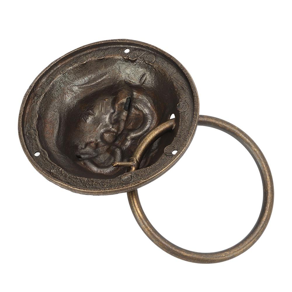 Bronze Door Pull Rings Retro Door Handles Cabinet handle Antique Door Knocker  Wooden Boxes