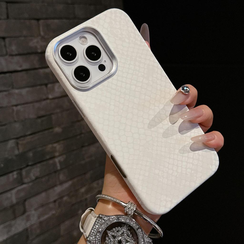 Бархатный чехол для iPhone 16/15 Pro Max с принтом под змею, противоударный, полное покрытие