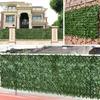 0.5x1/3M Green Wall Fence Faux Ivy Vine Leaf Artificial Leaf Net Garden Fence Patio Decoration