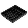 Black extendable cutlery drawer insert 33-56.5x37.5 cm