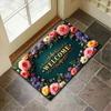 Добро пожаловать Цветочный Входной Коврик Домашний Декор Ковер Внутри Снаружи Напольный Коврик Гостиная Спальня Ванная Кухня Коврик