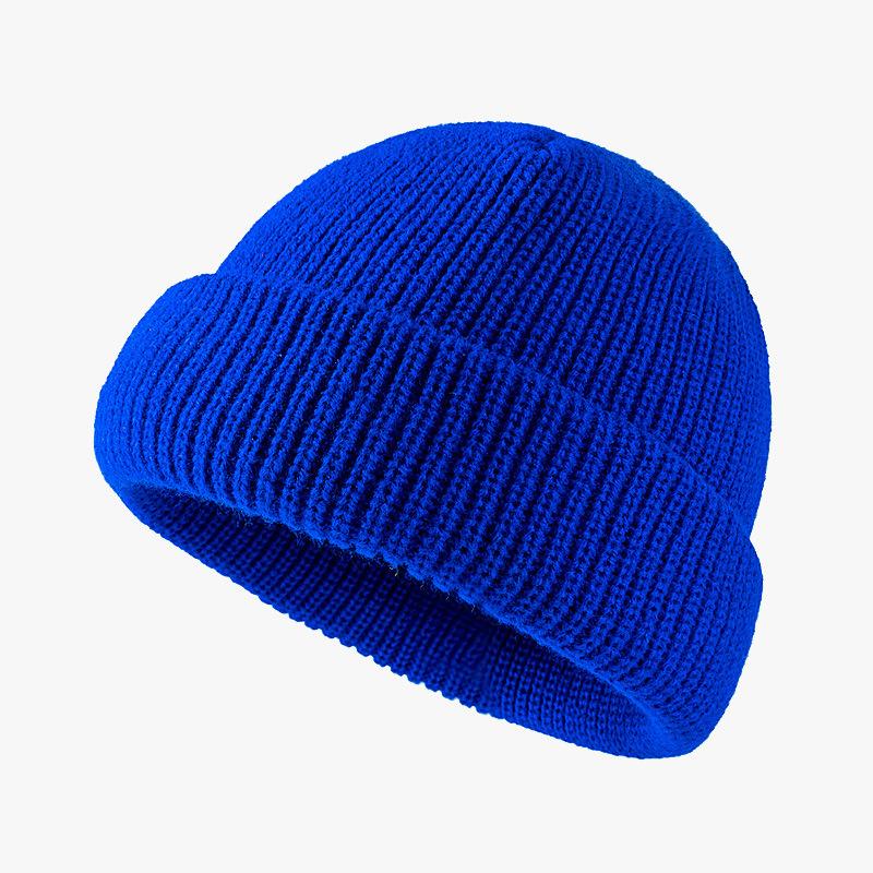Winter Acrylic Warm Bean Hat Cute and Versatile Light Plate Wool Cold Proof Flip Knit Hat