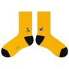 SNOOZY Schnauzer Puppy Embroidered Socks (Yellow/Black)