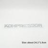 Turbodiesel Kompressor Letter Emblem Rear Trunk Turbo Diesel Fender Logo Sticker For W463 W140 W124 W202 W203 Accessories