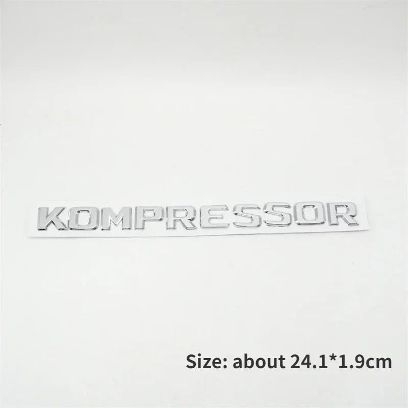Turbodiesel Kompressor Letter Emblem Rear Trunk Turbo Diesel Fender Logo Sticker For W463 W140 W124 W202 W203 Accessories