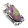 Natural Purpurite Gemstone 925 Sterling Silver Jewelry Pendant 2.09" F4q24