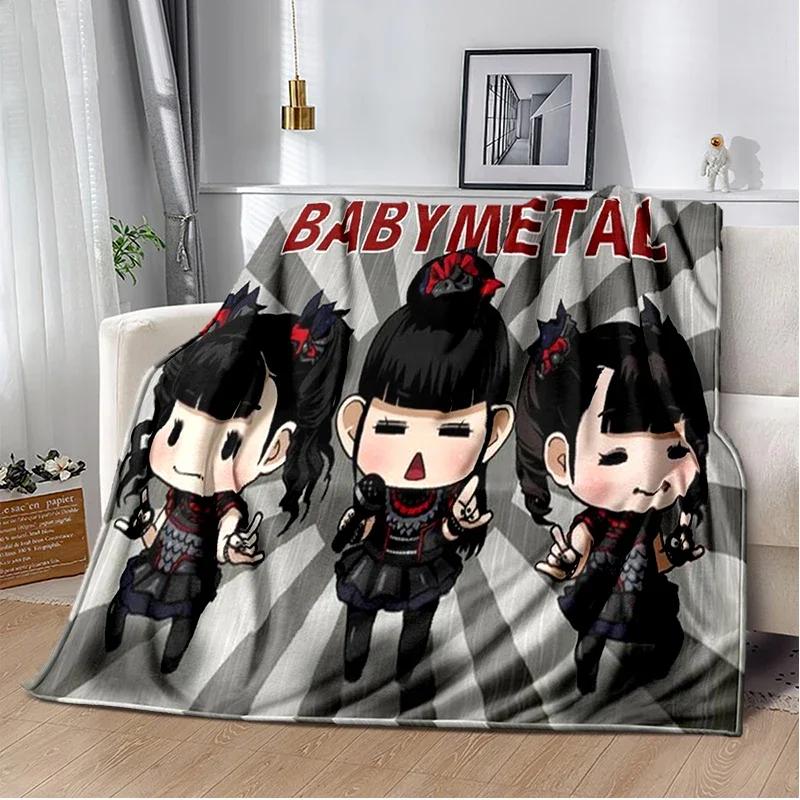 Японская идол-группа babymetal Комбинация Плед для дивана, похода, пикника, кровати Модный Супермягкий фланелевый плед Подарок на день рождения