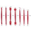 7pcs Car Window Vinyl Wrap Squeegee Rubber Scraper Film Wrapping Blades Kit Ice Remover Cleaning Wash Squeegee Snap-off Tools